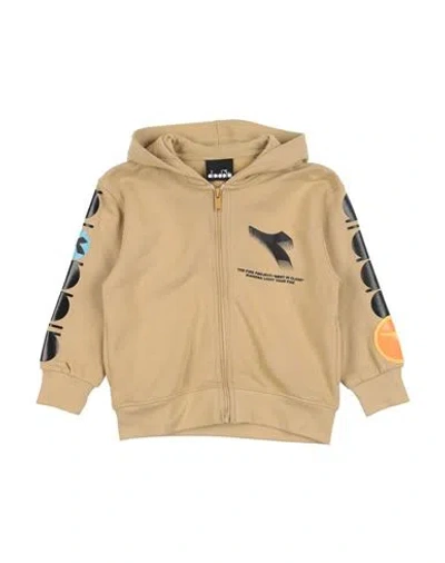 Diadora Babies'  Toddler Boy Sweatshirt Mustard Size 4 Cotton In Neutral
