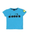 Diadora Babies'  Toddler Boy T-shirt Azure Size 4 Cotton In Blue