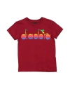 Diadora Babies'  Toddler Boy T-shirt Burgundy Size 6 Cotton In Red