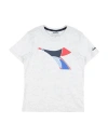 Diadora Toddler Boy T-shirt Light Grey Size 4 Organic Cotton, Viscose In White