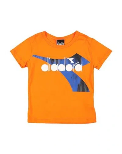 Diadora Babies'  Toddler Boy T-shirt Orange Size 4 Cotton