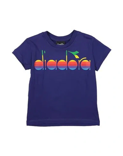 Diadora Babies'  Toddler Boy T-shirt Purple Size 6 Cotton