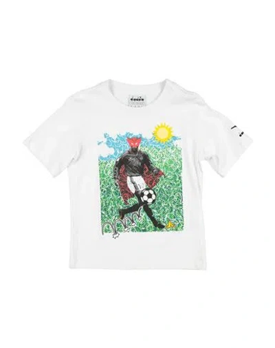 Diadora Babies'  Toddler Boy T-shirt White Size 6 Cotton