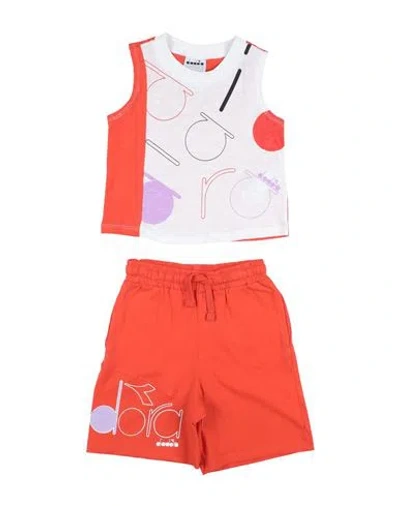 Diadora Babies'  Toddler Boy Tracksuit Orange Size 4 Cotton