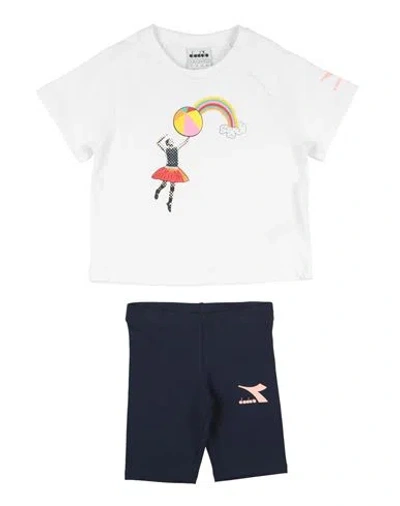 Diadora Babies'  Toddler Girl Co-ord White Size 6 Cotton In Multi