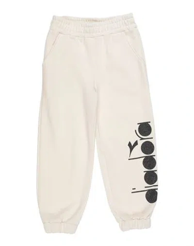 Diadora Babies'  Toddler Girl Pants Cream Size 6 Cotton In White