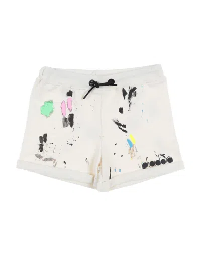 Diadora Babies'  Toddler Girl Shorts & Bermuda Shorts Ivory Size 4 Cotton In White