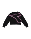 Diadora Toddler Girl Sweatshirt Black Size 4 Cotton In Black