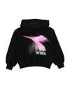 Diadora Toddler Girl Sweatshirt Black Size 6 Cotton In Black
