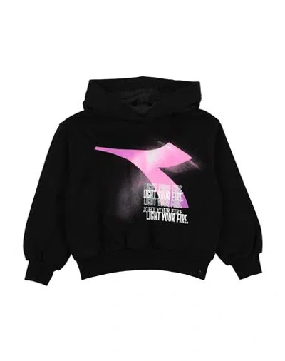 Diadora Babies'  Toddler Girl Sweatshirt Black Size 6 Cotton