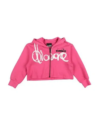 Diadora Babies'  Toddler Girl Sweatshirt Fuchsia Size 4 Cotton In Pink