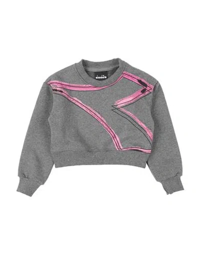 Diadora Babies'  Toddler Girl Sweatshirt Grey Size 6 Cotton