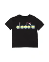 Diadora Babies'  Toddler Girl T-shirt Black Size 6 Cotton