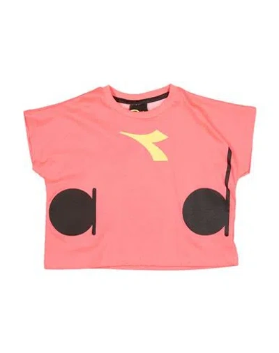 Diadora Babies'  Toddler Girl T-shirt Fuchsia Size 6 Cotton In Pink