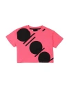 Diadora Babies'  Toddler Girl T-shirt Fuchsia Size 6 Cotton, Polyester In Pink
