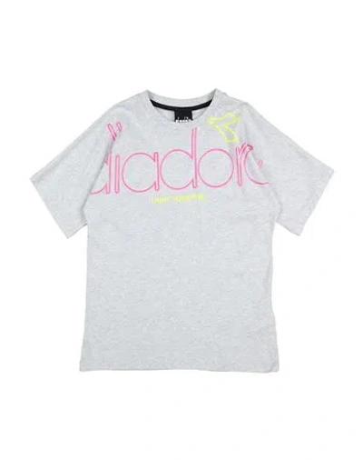 Diadora Babies'  Toddler Girl T-shirt Light Grey Size 6 Cotton