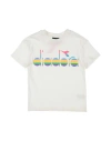 Diadora Toddler Girl T-shirt Off White Size 6 Cotton In Off White