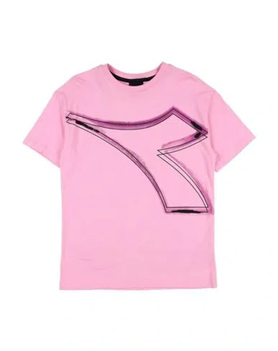 Diadora Babies'  Toddler Girl T-shirt Pink Size 6 Cotton