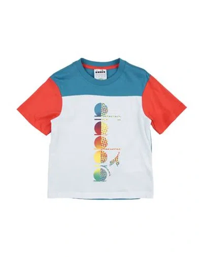 Diadora Babies'  Toddler Girl T-shirt White Size 6 Organic Cotton In Multi
