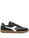 Diadora Logo-patch Low-top Sneakers In 黑色