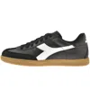 Diadora Black White Unisex Sneaker In Black