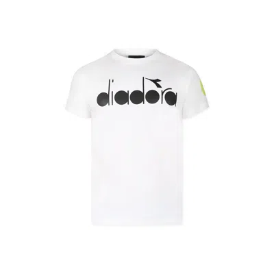 Diadora Kids' White T-shirt For Boy With Logo