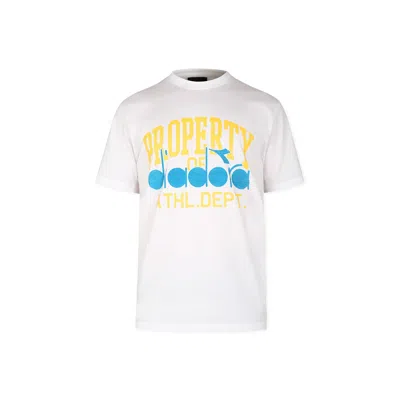 Diadora Kids' White T-shirt For Boy With Logo