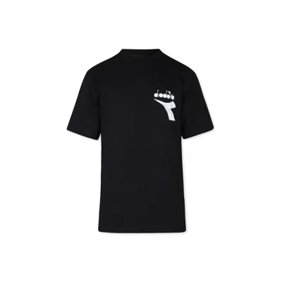 Diadora Kids' White T-shirt For Girl With Logo
