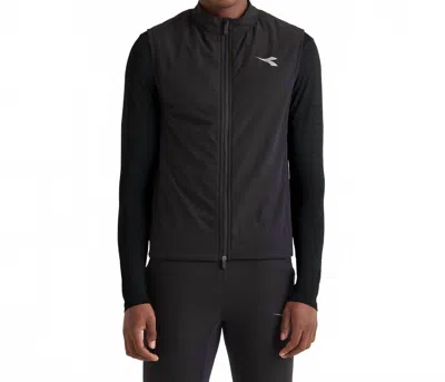 Diadora Winter Protection Padded Vest In Black