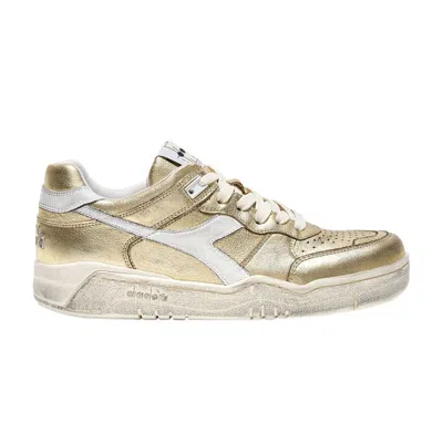 Pre-owned Diadora Wmns B.560 'metallic Pack - Gold Whisper White' | Women's Size 8
