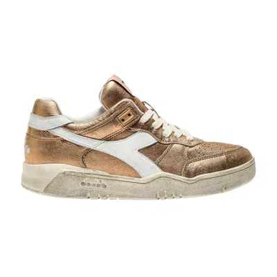 Pre-owned Diadora Wmns B.560 'metallic Pack - Rosa' | Gold | Women's Size 8