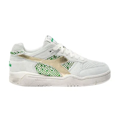 Pre-owned Diadora Wmns B.560 'studs - White Emerald Green' | Women's Size 7.5