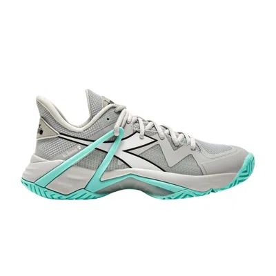 Pre-owned Diadora Wmns B.icon 2 Ag 'silver Aruba Blue' | Grey | Women's Size 11.5 In Gray