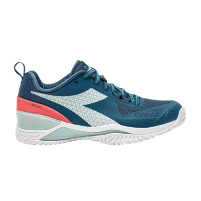 Pre-owned Diadora Wmns Blushield Torneo 2 Ag 'surf Spray Legion Blue' | Teal | Women's Size 11.5