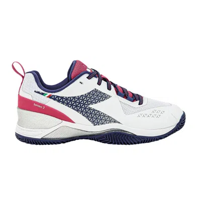 Pre-owned Diadora Wmns Blushield Torneo 2 Clay 'white Blueprint' | Women's Size 7