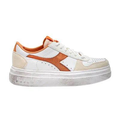 Pre-owned Diadora Wmns Magic Bold 'mesh Logo - Light Beige' | Cream | Women's Size 7.5 In White