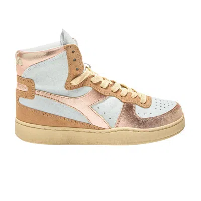 Pre-owned Diadora Wmns Mi Basket 'metal - Frappe' | Pink | Women's Size 10