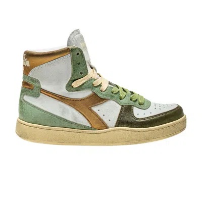 Pre-owned Diadora Wmns Mi Basket 'metal - Gabel' | Green | Women's Size 7