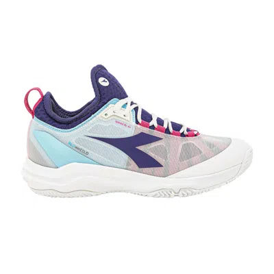 Pre-owned Diadora Wmns Speed Blushield Fly 4+ Clay 'white Blueprint' | Women's Size 9