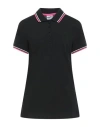 Diadora Woman Polo Shirt Black Size L Cotton In Black