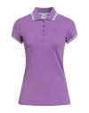 Diadora Woman Polo Shirt Mauve Size Xs Cotton In Purple