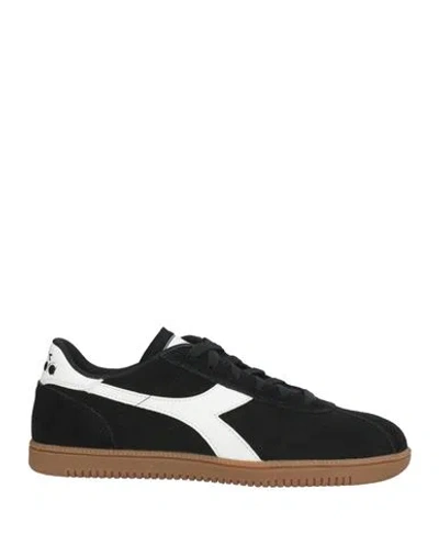 Diadora Woman Sneakers Black Size 8 Leather