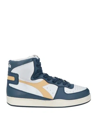 Diadora Woman Sneakers Blue Size 7.5 Leather In Multi
