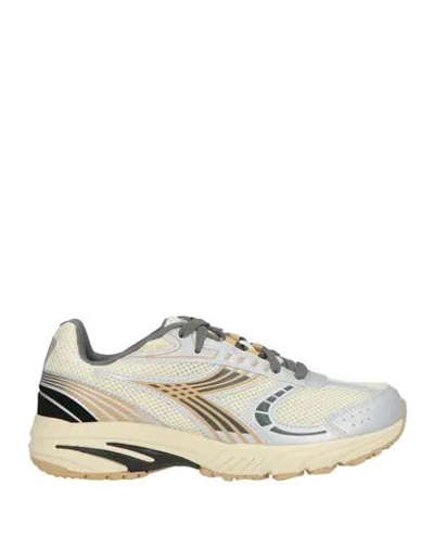 Diadora Woman Sneakers Silver Size 10.5 Textile Fibers In Multi