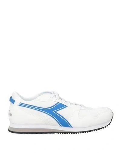 Diadora Woman Sneakers White Size 8.5 Synthetic Material, Textile Fibers