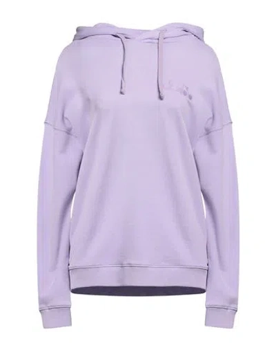 Diadora Woman Sweatshirt Mauve Size Xs Cotton In Purple
