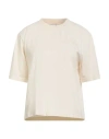 Diadora Woman T-shirt Beige Size Xxs Cotton In Neutral