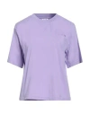 Diadora Woman T-shirt Lilac Size Xs Cotton In Purple