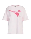 Diadora Woman T-shirt Pink Size M Cotton In Pink