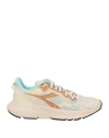 Diadora X Acbc Woman Sneakers Cream Size 8 Textile Fibers, Cork In White